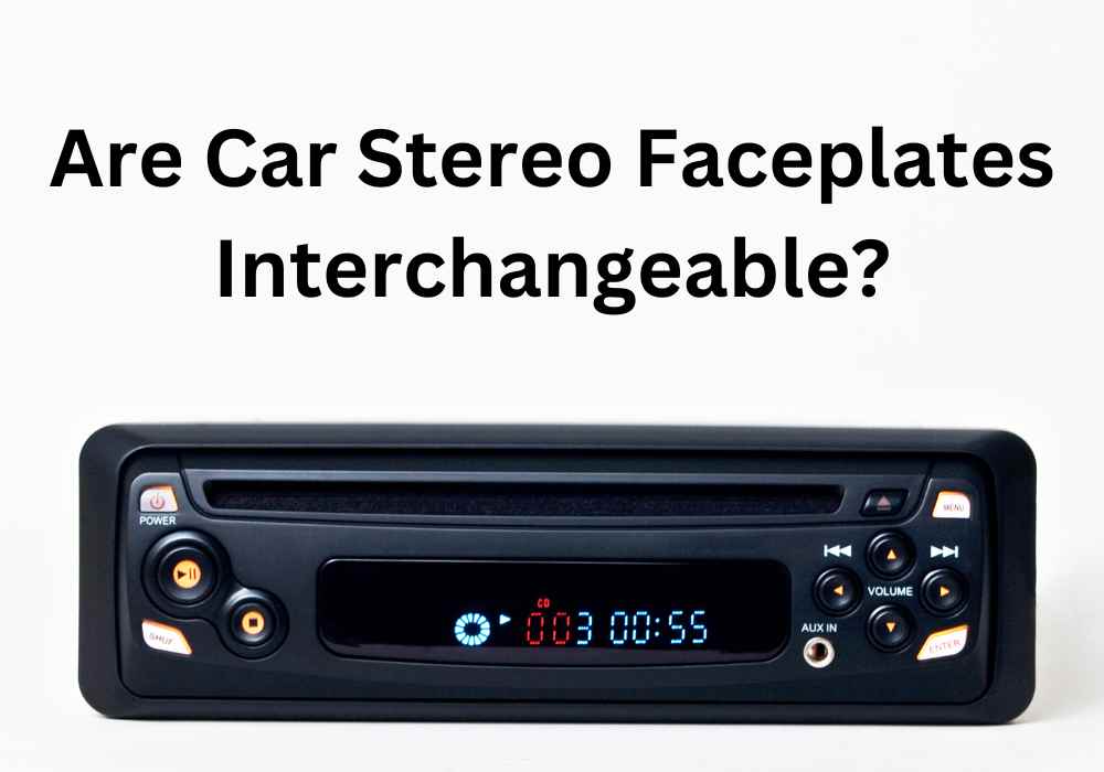 interchangeable car stereo faceplate